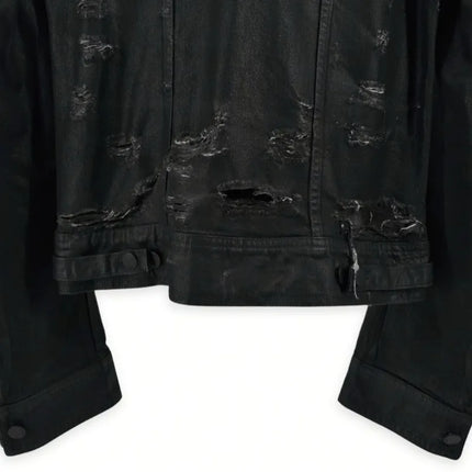 HKSH Spring Autumn Men's Tide Chic Ins Dark Waste Land Style Heavy Waxed Denim Jacket High Street Luxury Versatile Coats HK24221