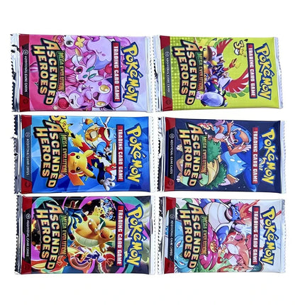 360Pcs Pokemon Card Whole Set MEGA EVOLUTION Ascended Heroes TCG Expansion Booster Box Trade Card 36 Pack Box English Version