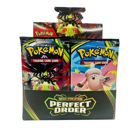 4/36 Packs English Pokémon TCG: Mega Evolution Perfect order Phantasmal Flames Ascended Heroes Booster Box Pokemon card