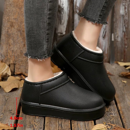 Hot Selling Winter Round Toe Comfortable Flat Bottom Short Boots Fashionable New Style Elegant Sexy Casual Snow Boots for Women