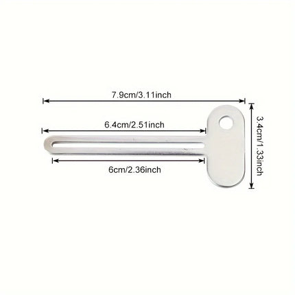 Stainless Steel Toothpaste Squeezer Tool Hair Oil Paint Squeezer Rotate Dispenser for Ointments Cosmetics Bathroom Accessories