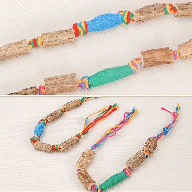 2pcsToy That Attracts Cats To Play - A Natural Cat Toy Made of Rope, Used for Chewing and Dental Care - product image 2