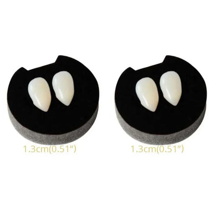 1-4Pcs Halloween Vampire Dentures Prop Halloween party Costume DIY Cosplay Props Decoration False Teeth With Dental Gum
