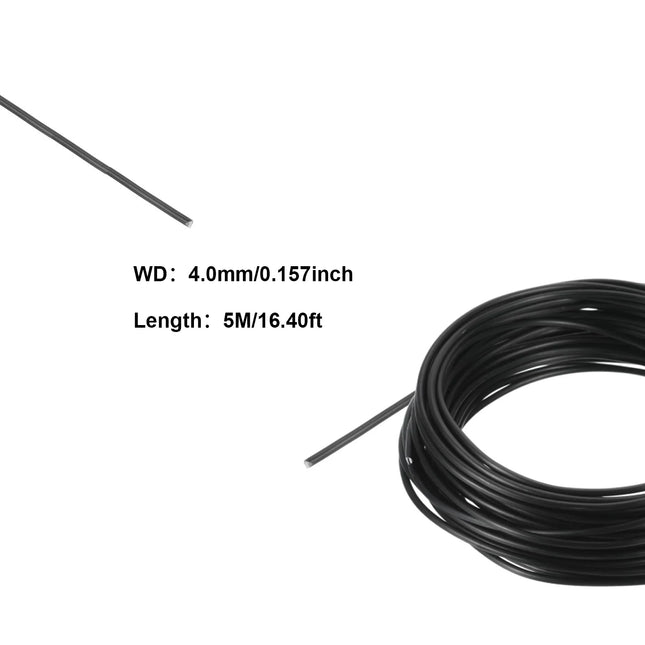 5m/roll Garden Bonsai Shape Aluminum Wire 1.0mm, 1.5mm, 2.0mm, 3mm, 4mm, 5mm Black Six Sizes for Garden - product image 6