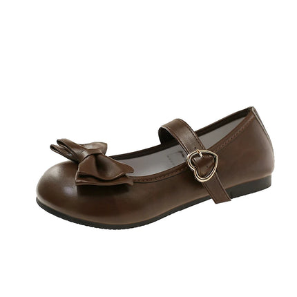 Lolita Mary Jane Shoes for Women Sweet Bowknot Round Toe Flat Shoes Cute Style Daily Princess Ballet Flats Sapatos Femininos
