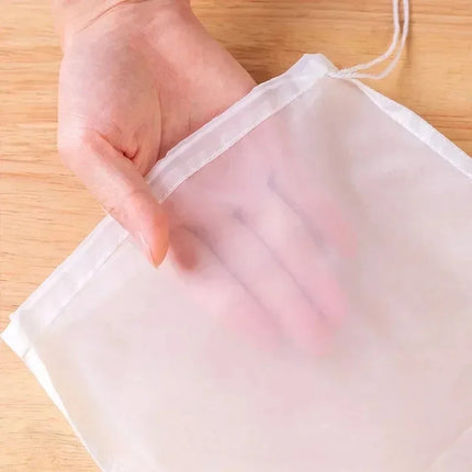 1/3/5Pcs Reusable Nut Milk Bags Strainers Unbleached Nylon Cheesecloth Bag Food Cheese Yogurt Filter Kitchen Fine Mesh Strainer