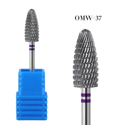 20 Types Tungsten Blue Rainbow Carbide Nail Drill Bit Electric Nail Mills Cutter For Manicure Machine Nail Files Accessories