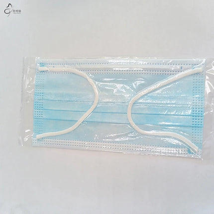 100PCS Blue Big Size Disposable Face Masks 3-Layer Non-Woven Meltblown Material Anti-Dust Individual Packing