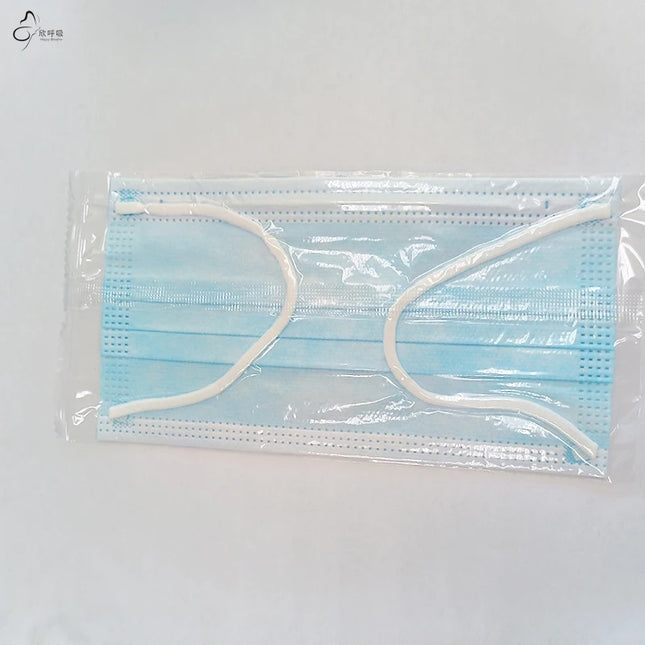 100PCS Blue Big Size Disposable Face Masks 3-Layer Non-Woven Meltblown Material Anti-Dust Individual Packing