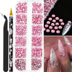 Pink rhinestone set