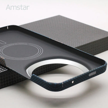 Magnetic Kevlar Carbon Fiber Phone Case for Honor Magic 8 / 8 Pro Luxury Business Aramid Fiber Magnetic Cover