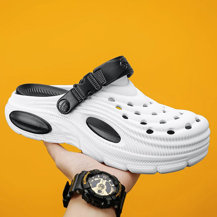 Plus Size 47 Summer Men Sandals Clogs Outdoor Garden Clogs Hole Shoes Male Casual Shoes Water Shoes Comfort Home Soft Slippers