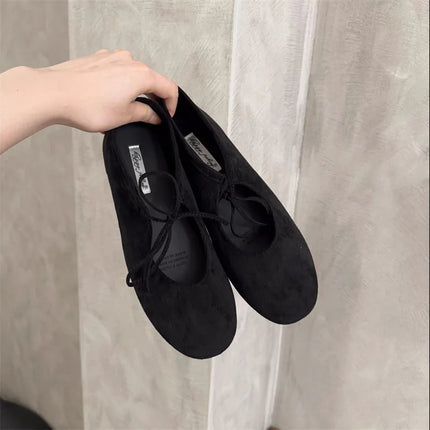 Fashion Butterfly-Knot  Women Flats With Shoes Casual Female Soft Footwear Round Toe Ladies Flats Slip On Shoes