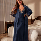 Navy Blue Robe Set / L