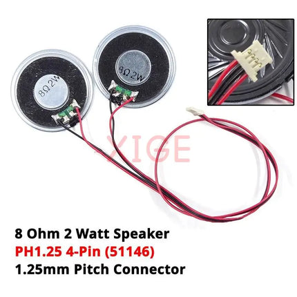 Universal Laptop 8 Ohm 2 Watt Small Horn Speaker Amplifier PH2.0 Or PH1.25 4 Pin Connector Cable For Our Controller Motherboard