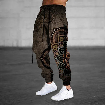 Men's Sports Pants With Drawstring 3D Printing Pattern Printing Comfort Breath Suitable For Outdoor Leisure Daily Street Wear