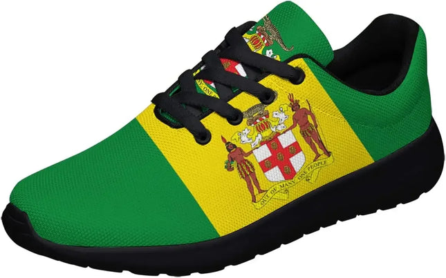 Jamaikanische Flaggen-Schuhe Jamaika Reggae Damen Herren Laufschuhe Print Bequeme Sportschuhe Walking Tennisschuhe