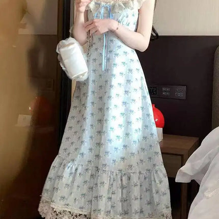 New Elegant Woman Summer Sexy Sleeveless Floral Midi Dress Boho Beach Casual Sweet Party Dress Fairy Korean Fashion Dress Design