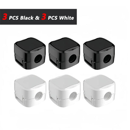 iLMH Non-magnetic Strong Cable Clips Adjustable Cord Holder, Adhesive Under Desk Mgmt Organizer, Home Office Car Wall Desktop
