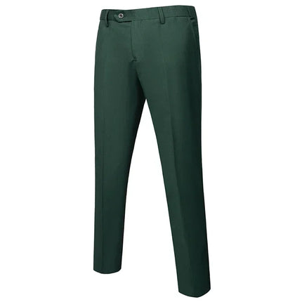 M-6XL Men's Fashion Boutique Solid Color Formal Business Suit Trousers Groom Wedding Dress Men Casual Suit Pants