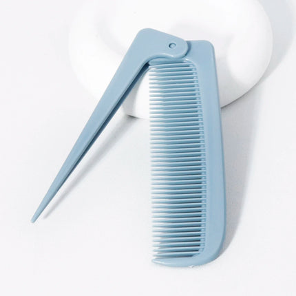 1pc portable minimalist folding tail comb, mini and compact portable home hair styling tool,Special for real hair wigs