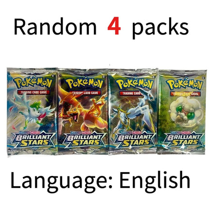 4 Pcs Pokemon Card CHAOS PISING  ASCENDED HEROES  English Booster Battle Pokemon Card Game Carte Trading Collection Cards Gift