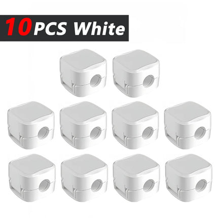 iLMH Non-magnetic Strong Cable Clips Adjustable Cord Holder, Adhesive Under Desk Mgmt Organizer, Home Office Car Wall Desktop