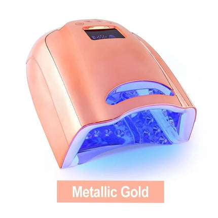 Hot Selling Nail Supply Gradient Purple Nail Lamp Pro Cure Cordless 128w LED UV Lamp New Trend