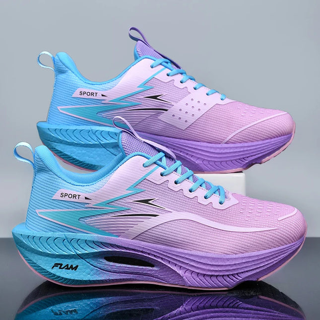 Marathon Men Sports Running Shoes Carbon Board Air Cushion Breathable Lightweight Women's - view 2