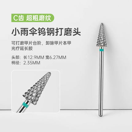 KANIU 1PCS Tungsten Steel Nail Drill Bits Hand Care Nail Removal Buffing Head For Nail Removal Shaping And Filing In Nail Salons