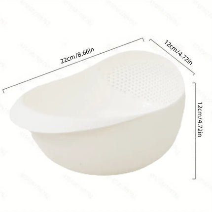 1 Piece Of Rice Drainage Basket Rice Filter Fruit And Vegetable Drainage Sieve Kitchen Supplies Small Tools - product image f