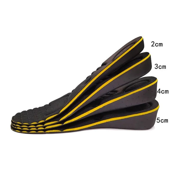 1Pair Height Increase Insoles 2-5cm, Magnet Massage Invisible Lift Cushion Heel Pads for Men Women, Taller Comfort Shoe Inserts