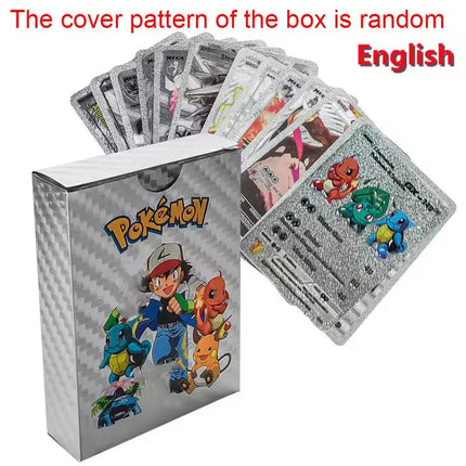 55pc English card Charizard Gold Foil Cards Golden Letters English Spanish Game Card Metalicas Vmax Gx Series Giftu