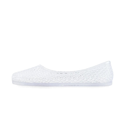 Women's Jelly Shoes Transparent  Sandals Lazy Flat Shoes Breathable Flat Shoes