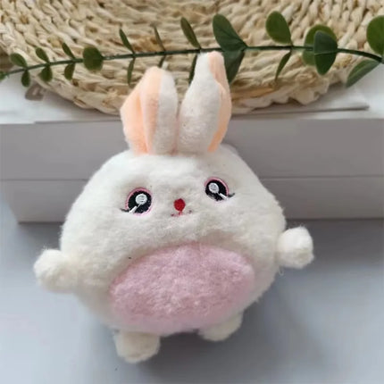 Cute Animal Plush KeyChains Stuffed Panda Little Tiger Key Chain Pendant Simulation Tiger Doll Plush Toy  Gifts