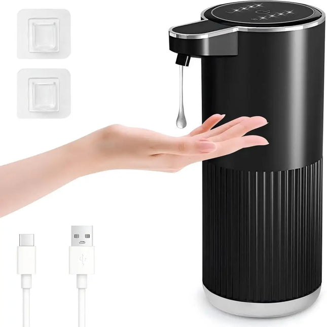 350ML Soap Dispenser Foam Liquid Wall-Mounted IPX5 4-Levels Adjustable Rechargeable Electric Intelligent Automatic Sense