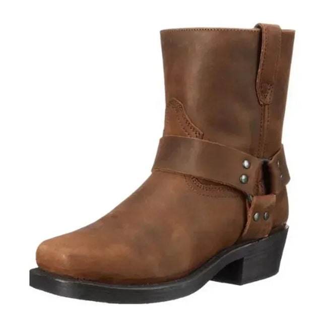 2025 Neue Herren Westernstiefel Vintage Cowboystiefel Herren Leichte Komfortable Ritterstiefel Herbst Winter Schuhe Große Größe 48
