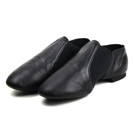 Genuine Leather  Jazz Dance Shoes For Men And Women Salsa Dance  Shoes Neo arch slip on Jazz shoes Ballet Belly