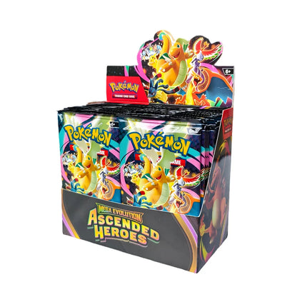 360Pcs English Pokémon TCG: Mega Evolution Ascended Heroes Booster Box Pokemon trade card 36 Pack Box Children's gift Toys