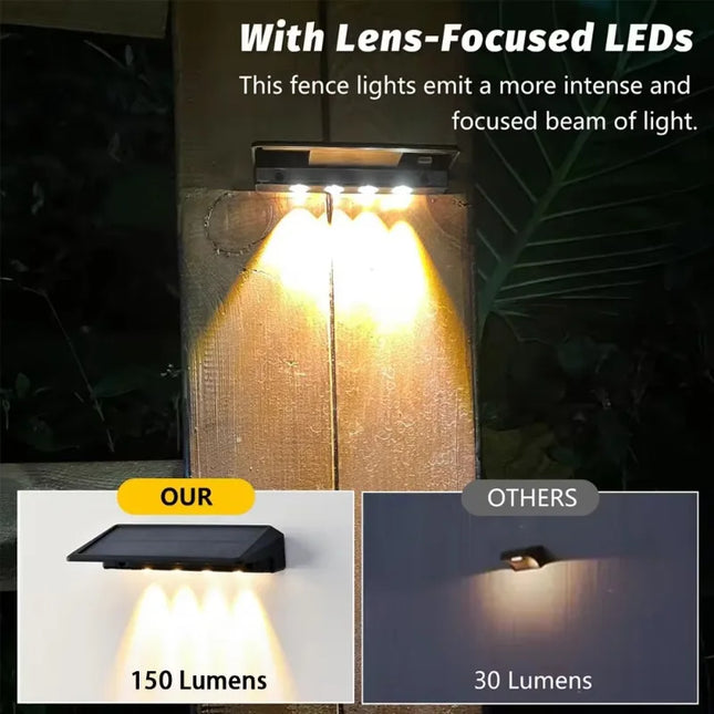 1-4pcs Solar Wall Light Outdoor Waterproof Solar Light Lighting Home Garden Courtyard Decoration Outdoor - product image 2