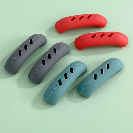 2Pcs Silicone Pan Handle Cover Heat Insulation Assist Handle Holder Grip Sleeve Kitchen Gadgets - product image from BSM MART