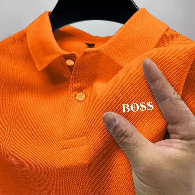 Polo de hombre de manga corta de secado rápido para 2026, transpirable, casual, para negocios, deportes, verano, elegante, tops de alta calidad