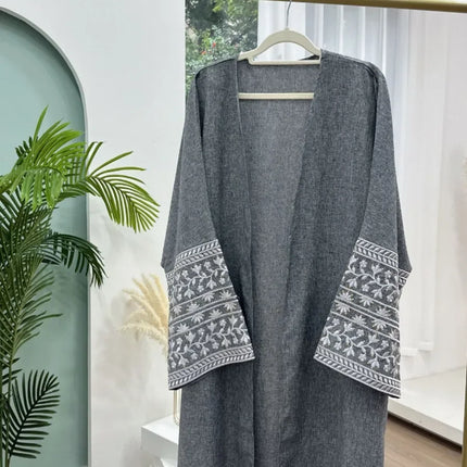 Eid Muslim Embroidery Abaya for Women Party Dress Ramadan Abayas Long Dress Kaftan Vestidos Largos Dubai Robe Jalabiya 2025