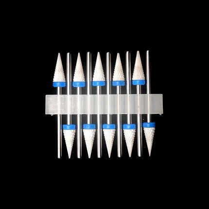 10 Ceramic Drill Bits, Milling Cutters, Rotating Nail Polish Grinding Machine Accessories, Overflow Removal Tool Accessories