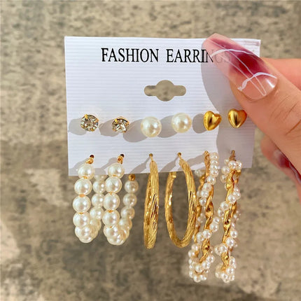 YOBEST Big Gold and Silver Color Heart Earrings for Women, Butterfly Dangle Earring Set, Female Jewelry Gifts, New Fashion, 2025