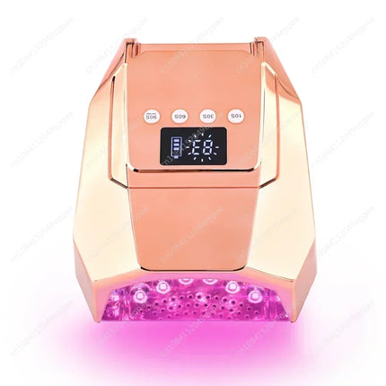 For Salons Home Use 98W Rechargeable LED UV Cordless Battery Professional Light With 4 Timers Fast Curing Nail Lamp