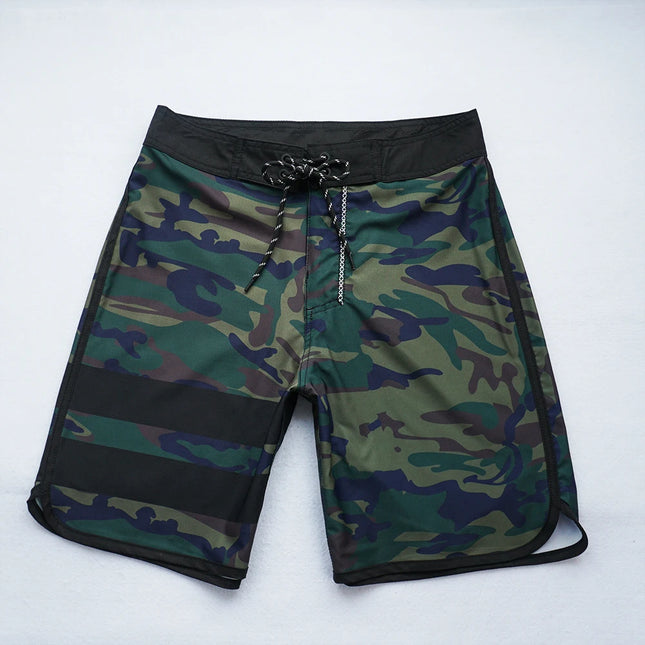 Pantalones Cortos de Camuflaje para Hombre Bañador de Surf de Alta Calidad Bañador Secado Rápido Impermeable Bermudas Tallas Grandes 38