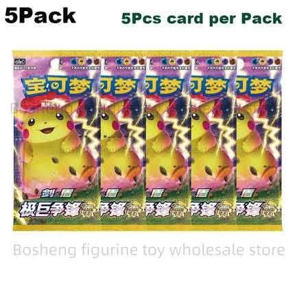 Original Pokemon Card Anime Game Simplified Chinese PTCG Sun&Moon Sword&Shield All Series Cards Booster Packs Toys Children Gift