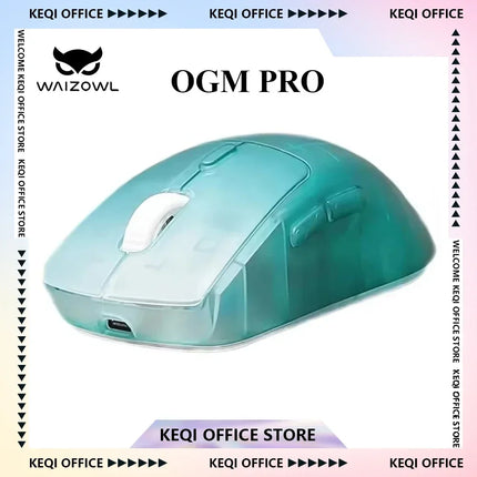Waizowl OGM Pro Wireless Mouse Ergonomic Design Lightweight Tri-mode PAW3395 Laptops Accessories Long Battery Life Gaming Mouse