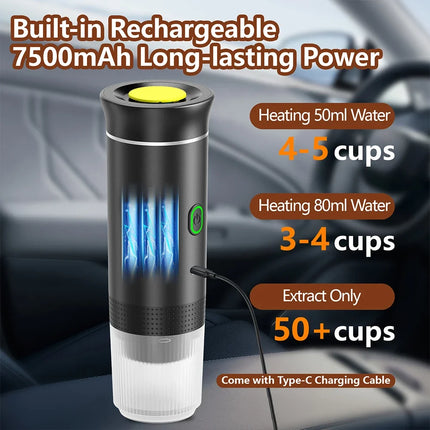 Electric Coffee Machine Travel Handy 3 In1 Espresso Portable Coffee Espresso Maker Machine Cafe Portable Capsule Coffee Machine